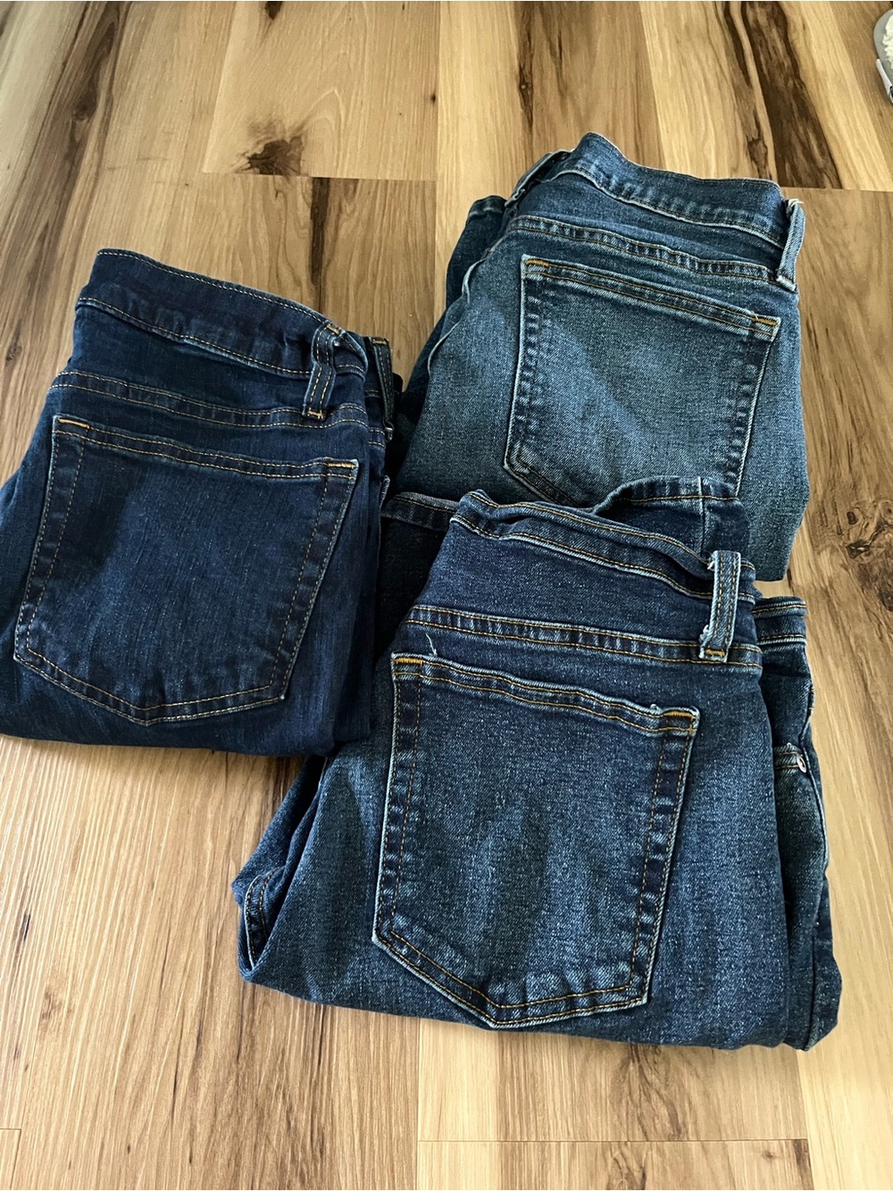 George Blue Denim Men’s Jeans Lot Two Bootcut 30x30 Straight 29x30